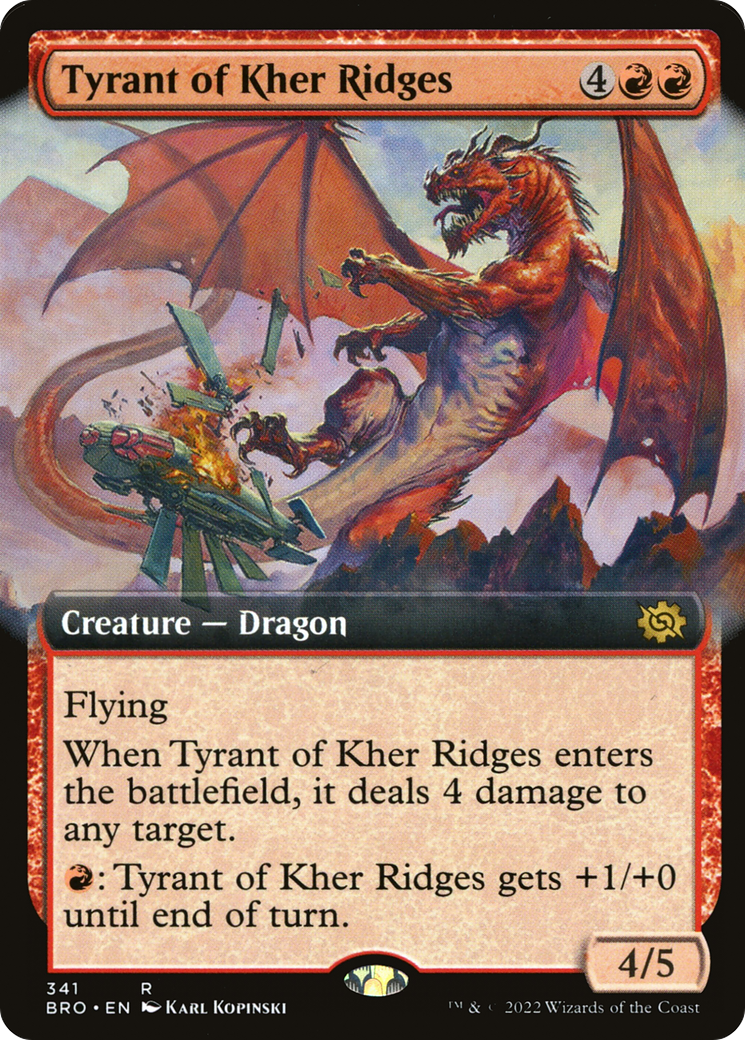 Tyrant of Kher Ridges (Extended Art) [The Brothers' War] | Silver Goblin