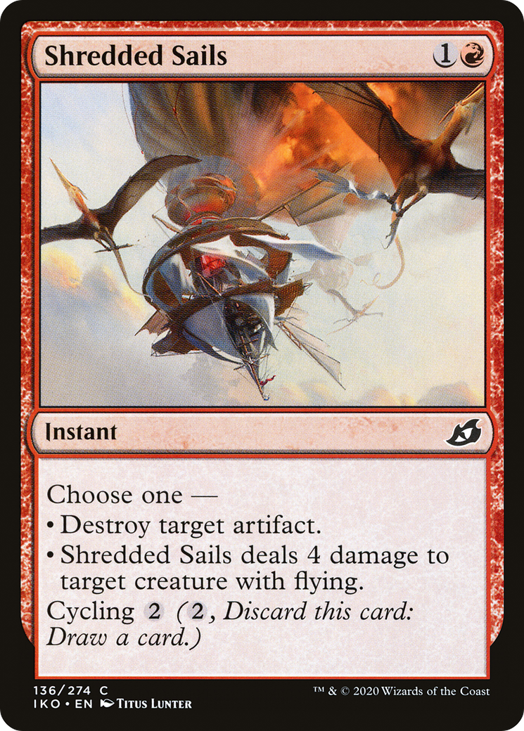 Shredded Sails (136) Foil - Ikoria: Lair of Behemoths