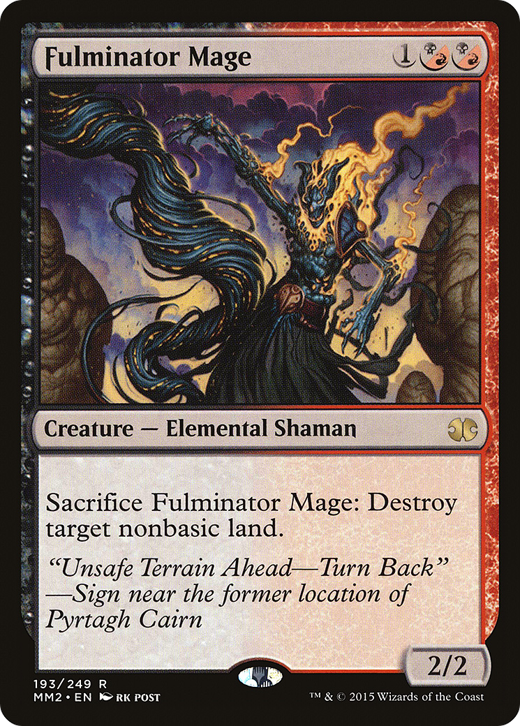 Fulminator Mage [Modern Masters 2015] | Silver Goblin