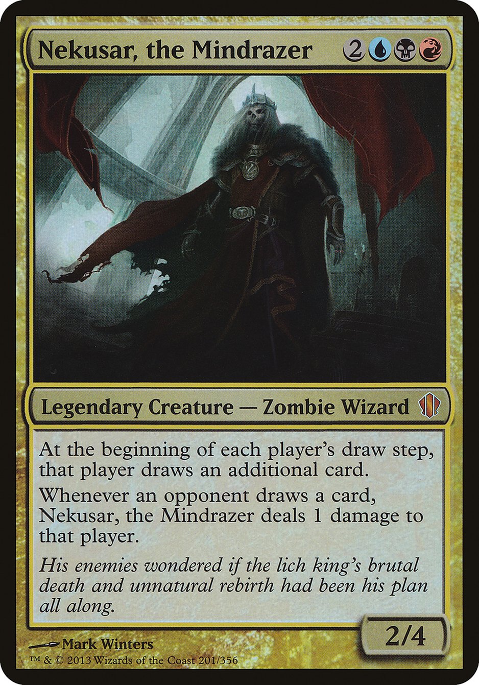 Nekusar, the Mindrazer (Oversized) [Commander 2013 Oversized] | Silver Goblin