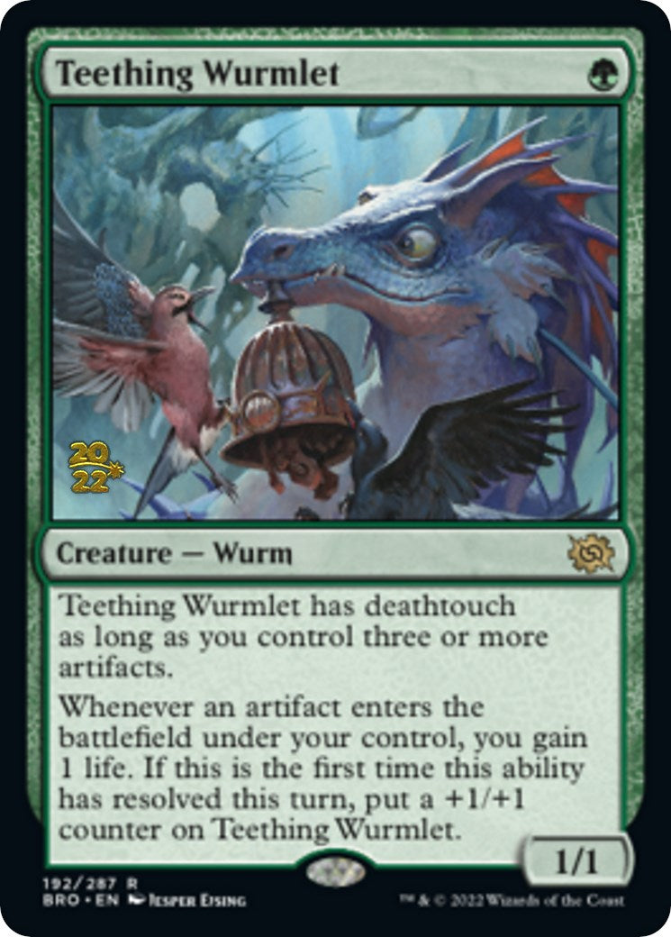 Teething Wurmlet [The Brothers' War Prerelease Promos] | Silver Goblin