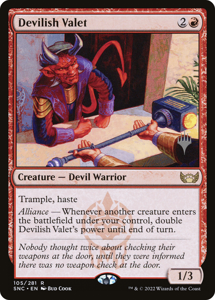 Devilish Valet (Promo Pack) [Streets of New Capenna Promos] | Silver Goblin