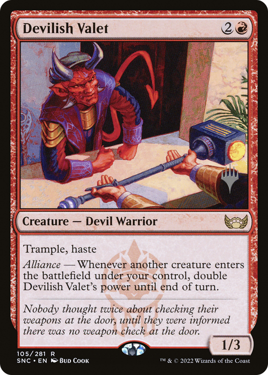 Devilish Valet (Promo Pack) [Streets of New Capenna Promos]