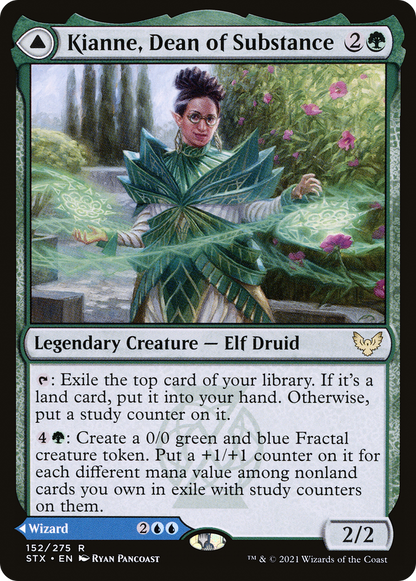 Kianne, Dean of Substance // Imbraham, Dean of Theory [Strixhaven: School of Mages] Foil