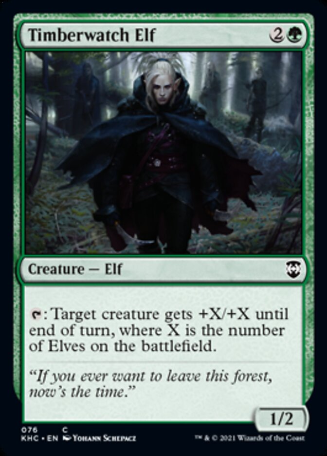 Timberwatch Elf [Kaldheim Commander] | Silver Goblin