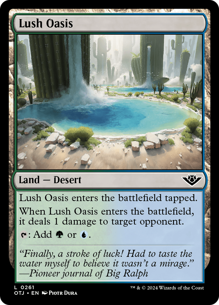 Lush Oasis [Outlaws of Thunder Junction] | Silver Goblin