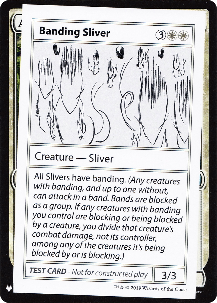 Banding Sliver [Mystery Booster Playtest Cards] | Silver Goblin