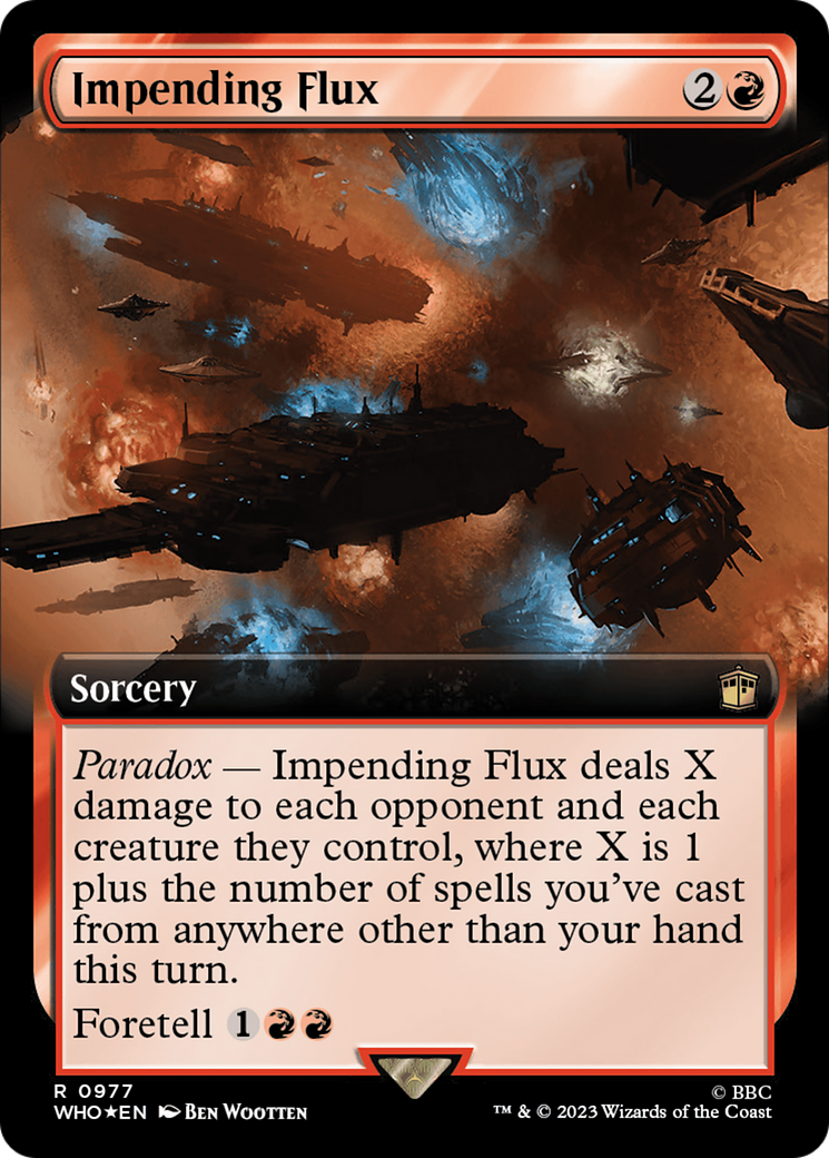 Impending Flux (Extended Art) (977) Foil - Doctor Who