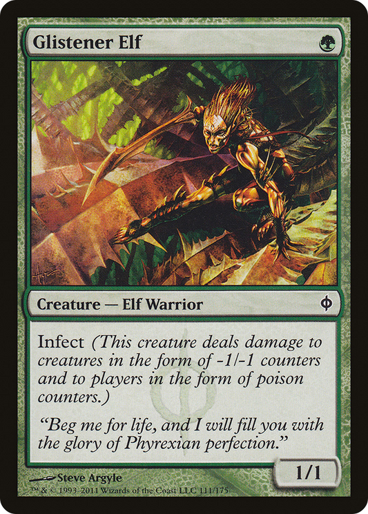 Glistener Elf [New Phyrexia] Foil