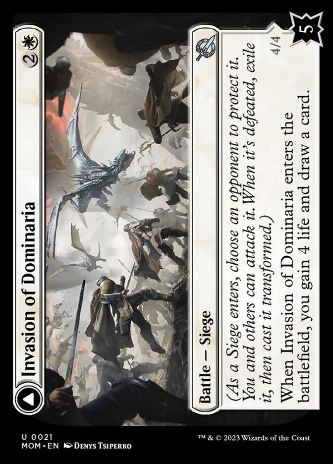 Invasion of Dominaria // Serra Faithkeeper [March of the Machine] Foil
