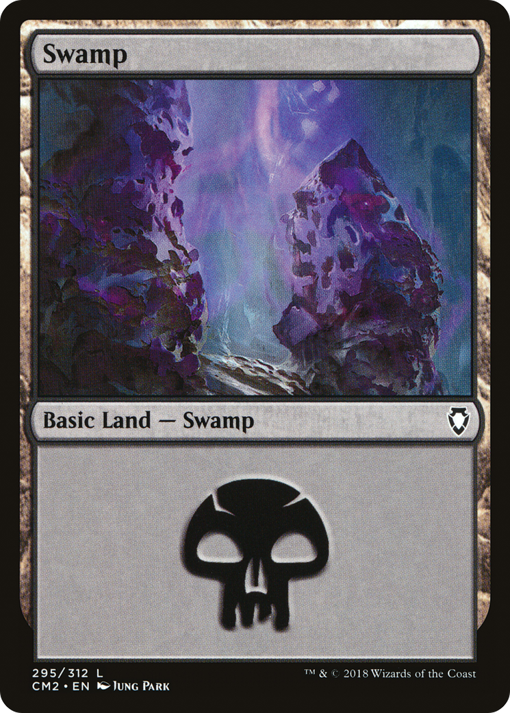 Swamp (295) [Commander Anthology Volume II] | Silver Goblin