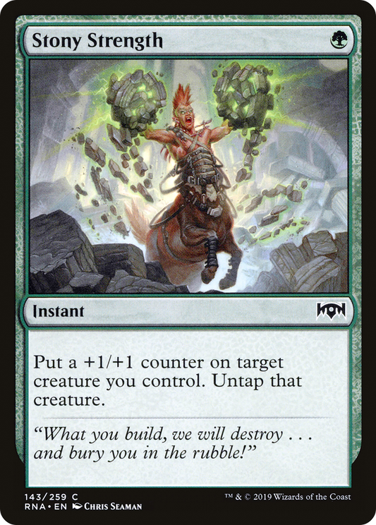 Stony Strength [Ravnica Allegiance] Foil