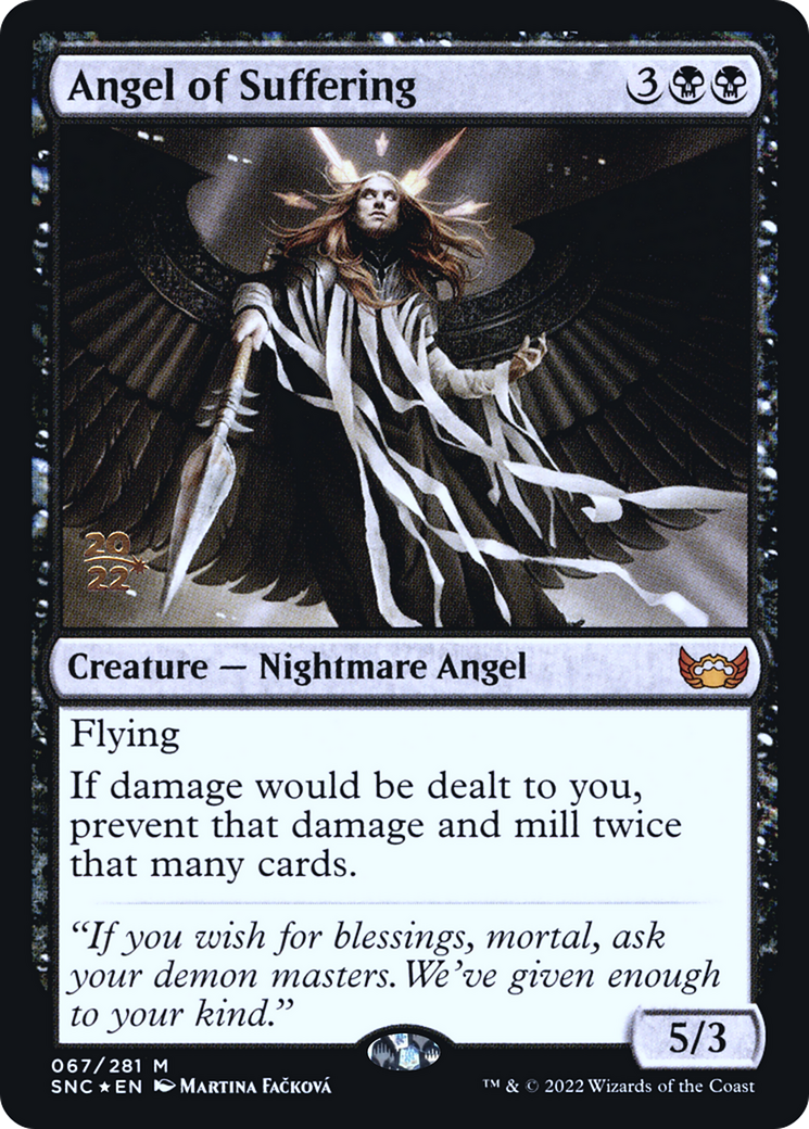 Angel of Suffering [Streets of New Capenna Prerelease Promos] | Silver Goblin