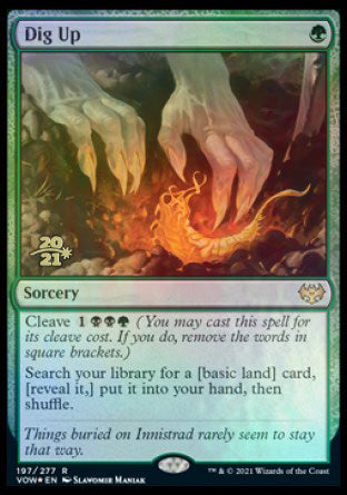 Dig Up [Innistrad: Crimson Vow Prerelease Promos] | Silver Goblin