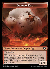 Treasure // Dragon Egg Double-Sided Token [Commander Masters Tokens] | Silver Goblin