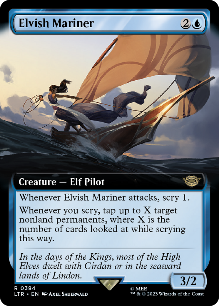 Elvish Mariner (Extended Art) [The Lord of the Rings: Tales of Middle-Earth] Foil