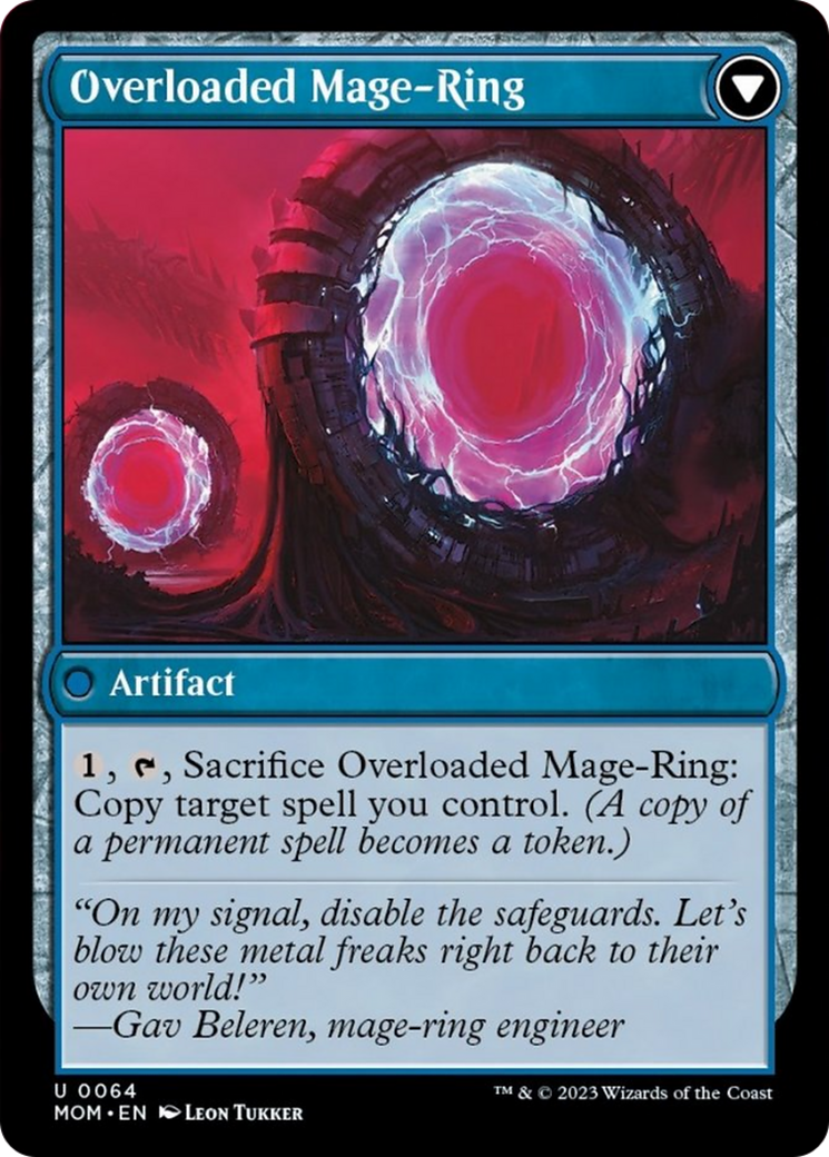 Invasion of Vryn // Overloaded Mage-Ring [March of the Machine] Foil