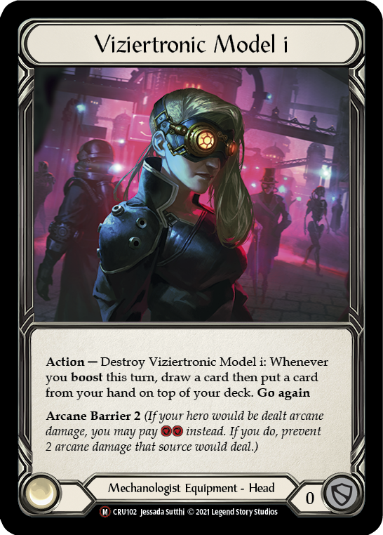 Viziertronic Model i [U-CRU102] (Crucible of War Unlimited)  Unlimited Rainbow Foil | Silver Goblin