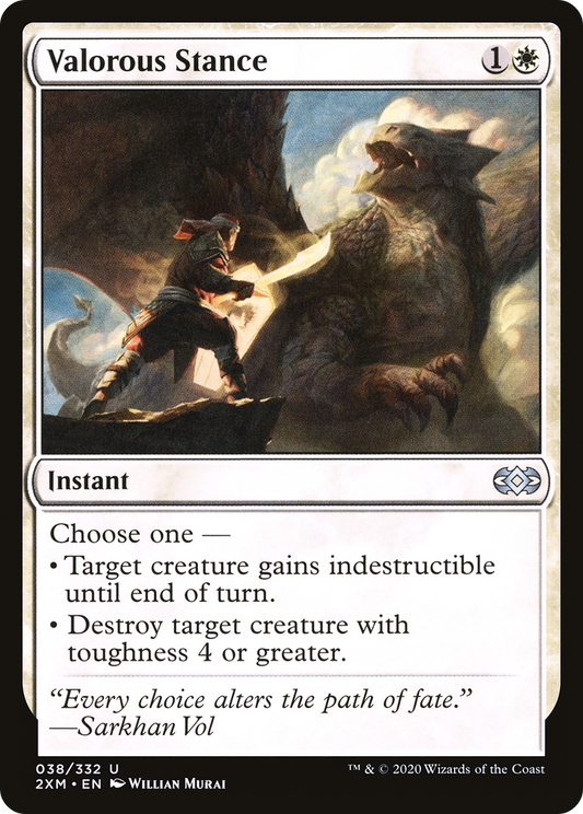Valorous Stance [Double Masters] Foil