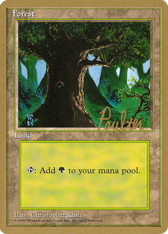 Forest (pp377) (Preston Poulter) [Pro Tour Collector Set] | Silver Goblin