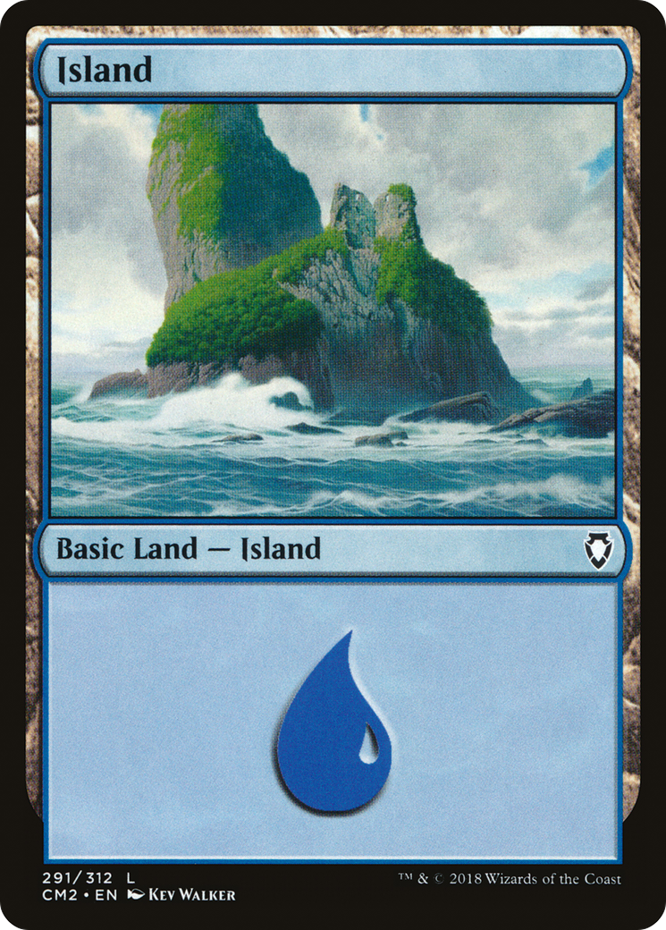 Island (291) [Commander Anthology Volume II] | Silver Goblin