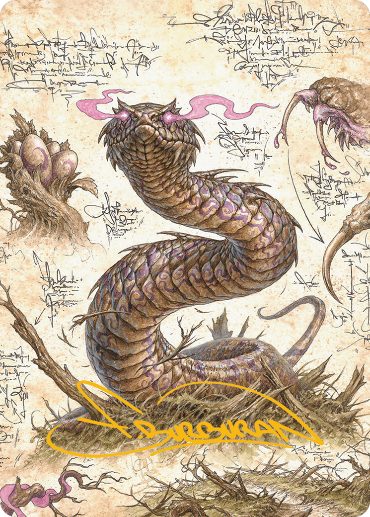 Rottenmouth Viper Art Card (Gold-Stamped Signature) [Bloomburrow Art Series] | Silver Goblin
