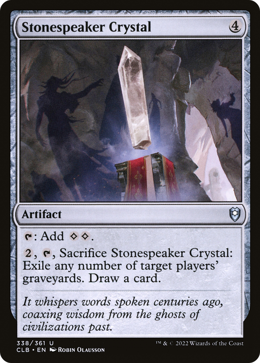 Stonespeaker Crystal [Commander Legends: Battle for Baldur's Gate] Foil