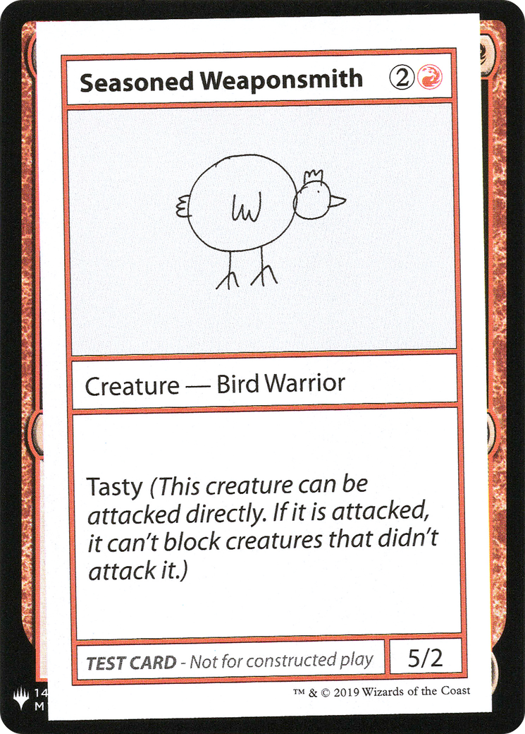 Seasoned Weaponsmith - Mystery Booster Playtest Cards 2019