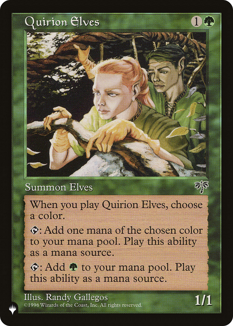 Quirion Elves [The List] | Silver Goblin