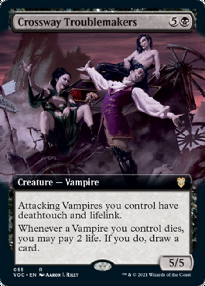 Crossway Troublemakers (Extended Art) [Innistrad: Crimson Vow Commander] | Silver Goblin