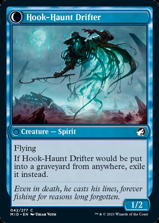 Baithook Angler // Hook-Haunt Drifter [Innistrad: Midnight Hunt] Foil