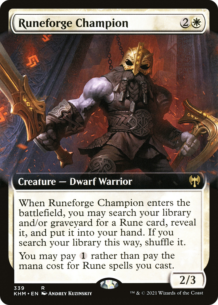 Runeforge Champion (Extended Art) (339) - Kaldheim