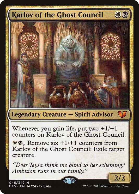 Karlov of the Ghost Council (046) - Commander 2015