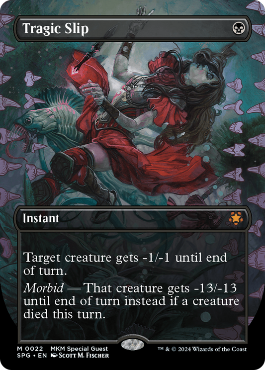 Tragic Slip (Borderless) [Murders at Karlov Manor Special Guests] Foil
