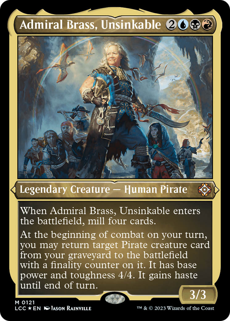 Admiral Brass, Unsinkable (Display Commander) [The Lost Caverns of Ixalan Commander] | Silver Goblin