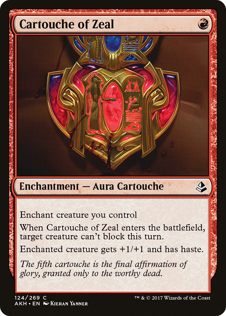 Cartouche of Zeal [Amonkhet] | Silver Goblin