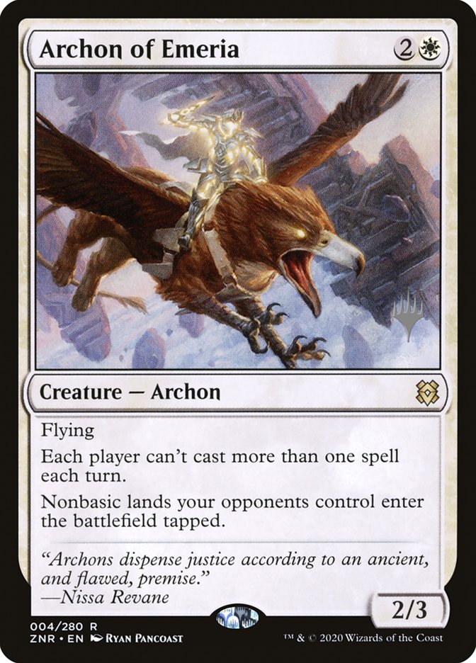 Archon of Emeria (Promo Pack) [Zendikar Rising Promos] | Silver Goblin