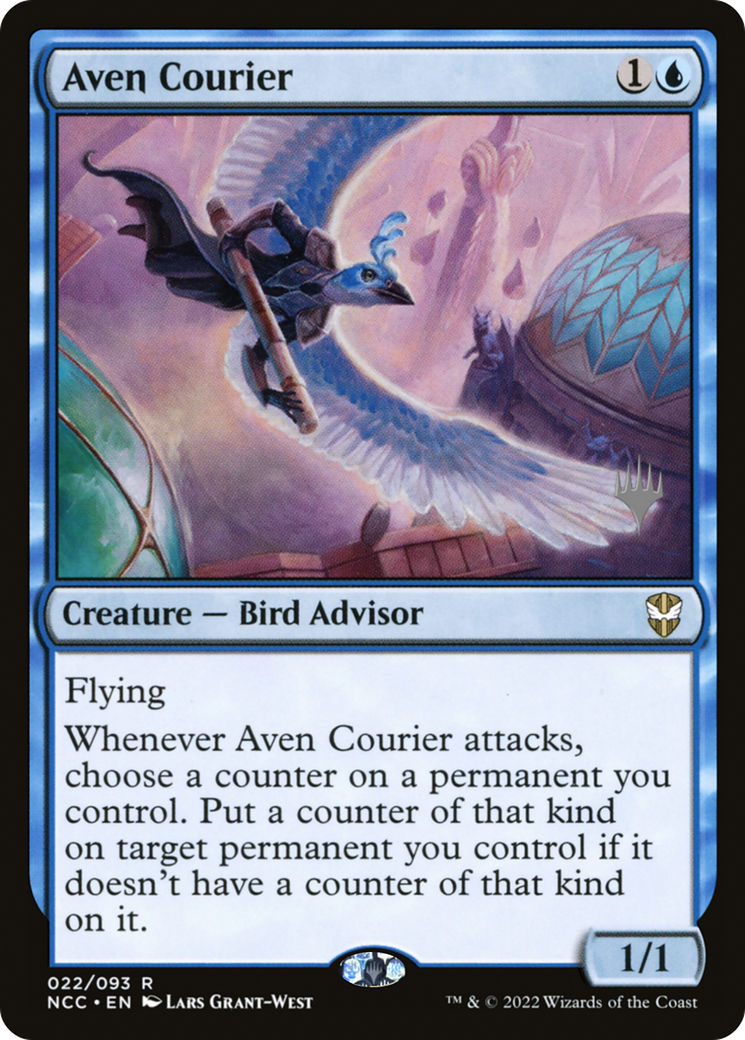 Aven Courier (Promo Pack) [Streets of New Capenna Commander Promos]