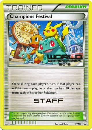 Champions Festival 2016 Staff (XY176) [XY: Black Star Promos] | Silver Goblin