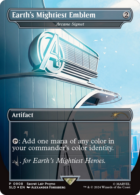 Arcane Signet / Earth's Mightiest Emblem(Borderless) Foil (908)