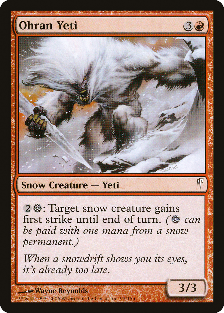 Ohran Yeti [Coldsnap] | Silver Goblin