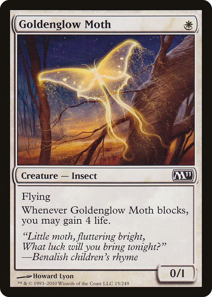Goldenglow Moth [Magic 2011] Foil