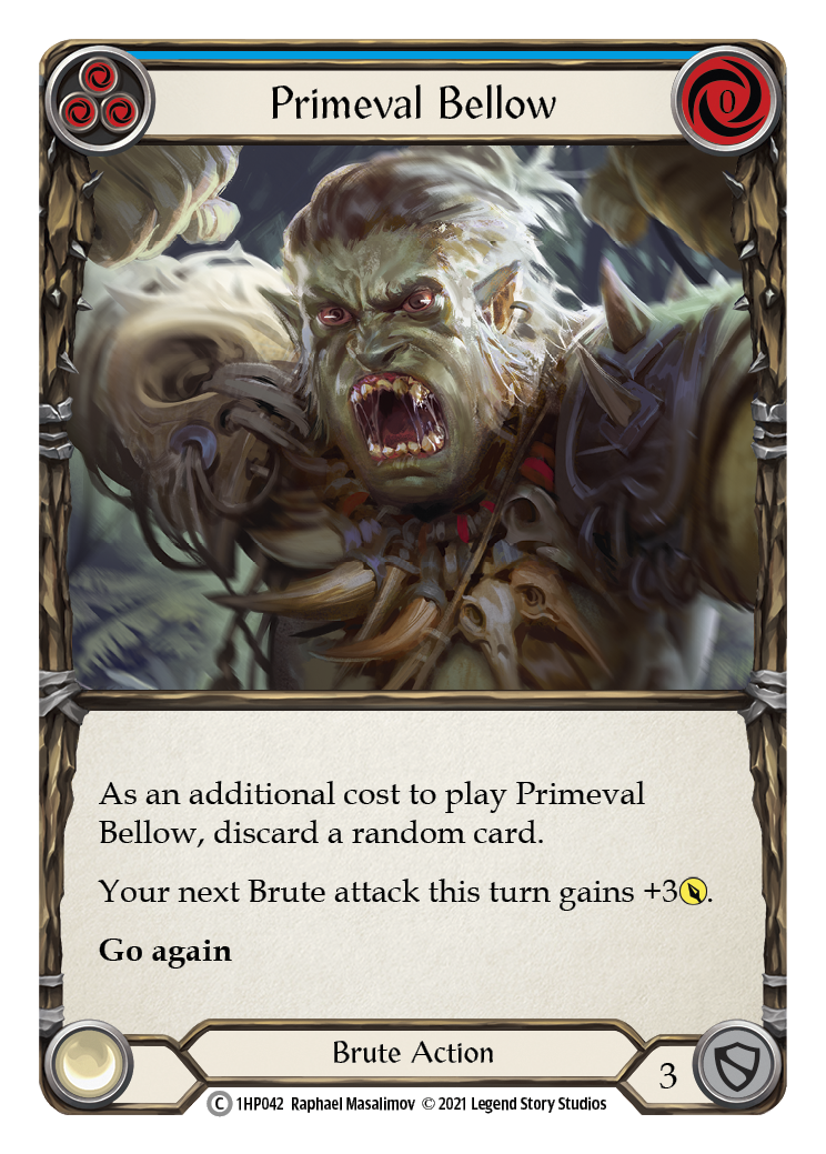 Primeval Bellow (Blue) [1HP042] (History Pack 1) | Silver Goblin