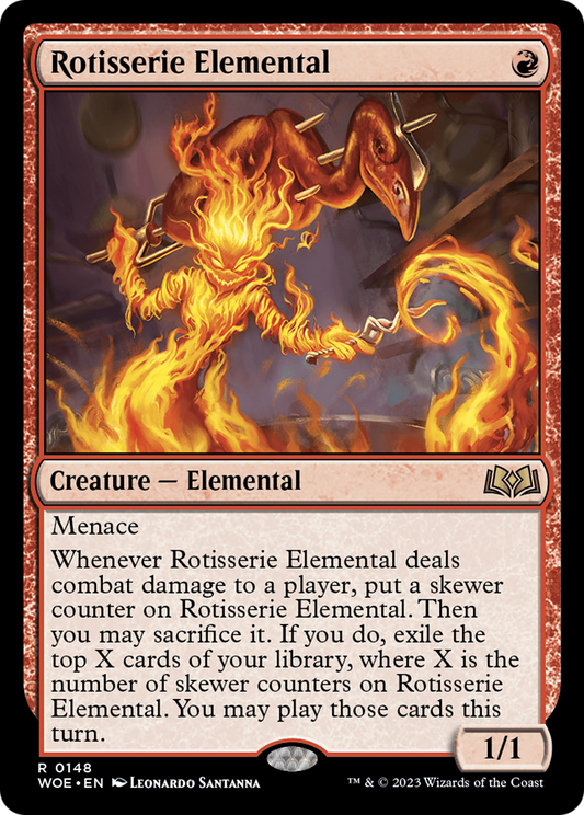 Rotisserie Elemental [Wilds of Eldraine] Foil