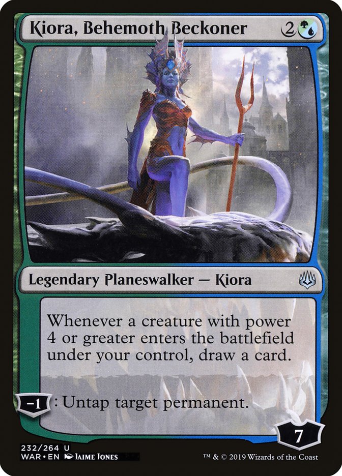 Kiora, Behemoth Beckoner [War of the Spark] | Silver Goblin