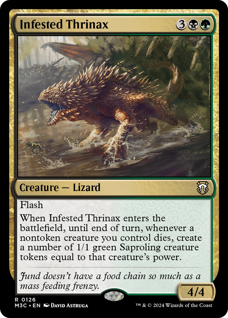 Infested Thrinax [Modern Horizons 3 Commander] | Silver Goblin