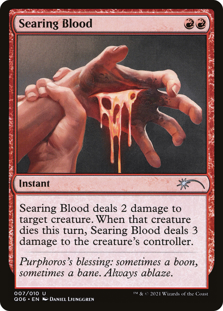 Searing Blood [Pioneer Challenger Decks 2021] | Silver Goblin