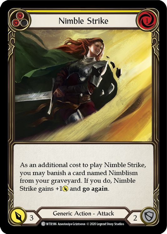 Nimble Strike (Yellow) Unlimited Edition  (WTR186) - Welcome to Rathe