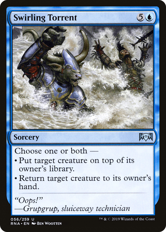 Swirling Torrent [Ravnica Allegiance] Foil