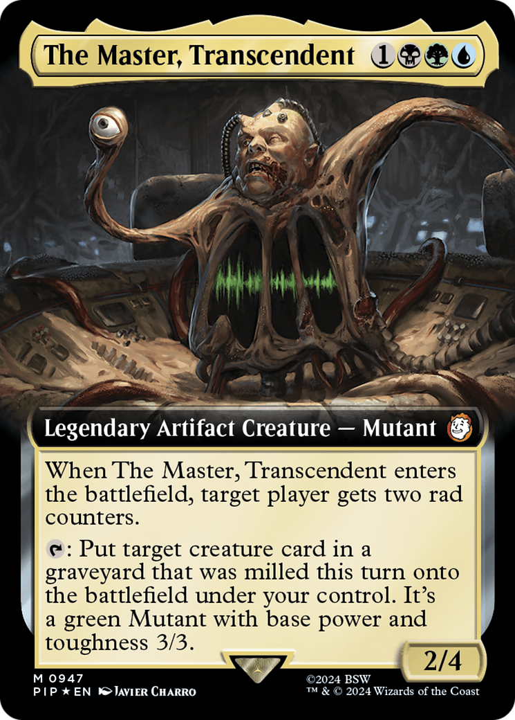 The Master, Transcendent (Extended Art) (Surge Foil) [Fallout] | Silver Goblin